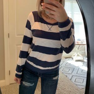 Blue & white striped long sleeve (forever 21)
